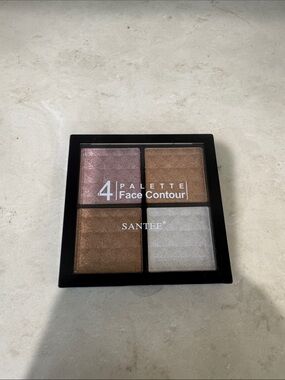 Santee 4-Color Face Contour Palette - Rose, Bronze, Brown, Silver